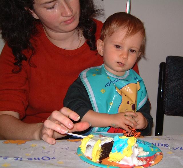 2000/10(October)/Chance_First_Birthday/640x480_2000-10-07N-Chance-Eating-Cake.JPG