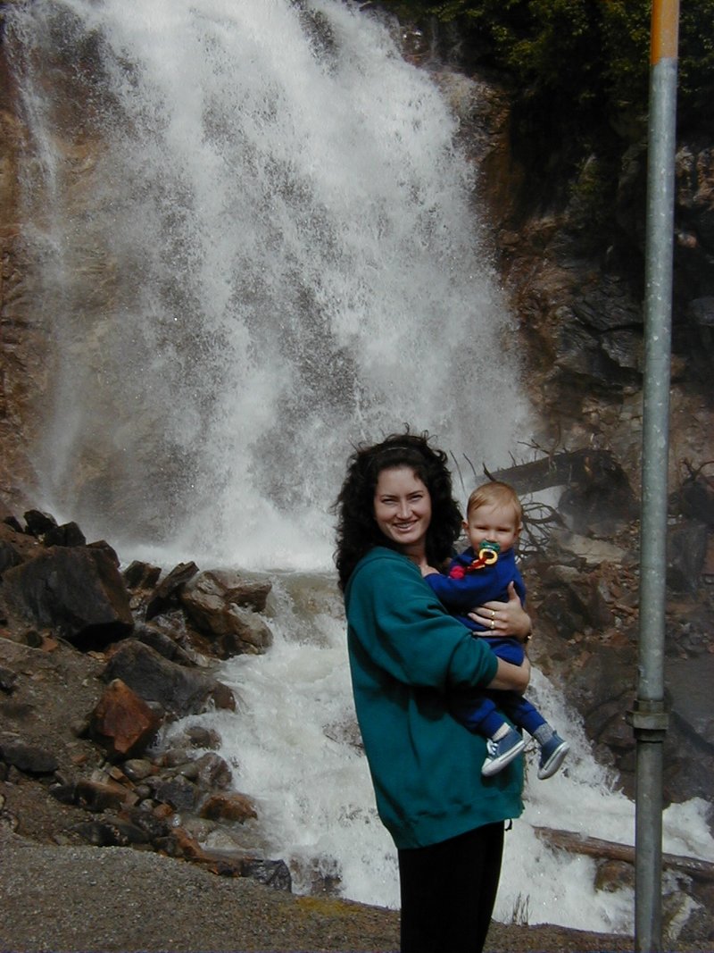 2000-07-06-Alaska-Cruise-06-Suzi-Chance-Waterfall-Skagway.jpg