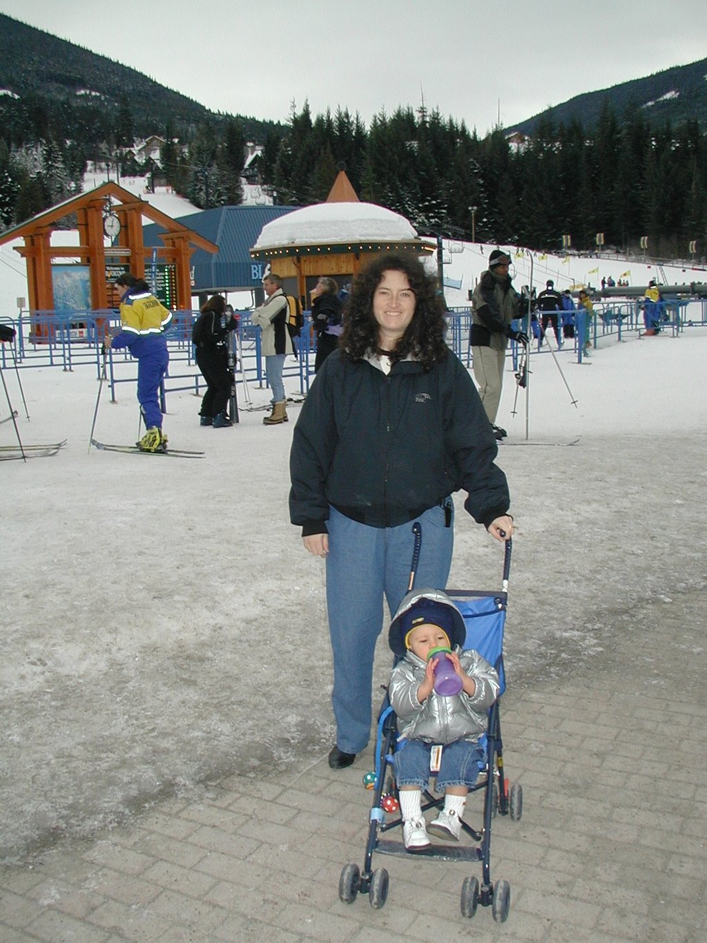 2001-02-14-Whistler-01-Suzi-Chance-at-base-of-Blackcomb.JPG