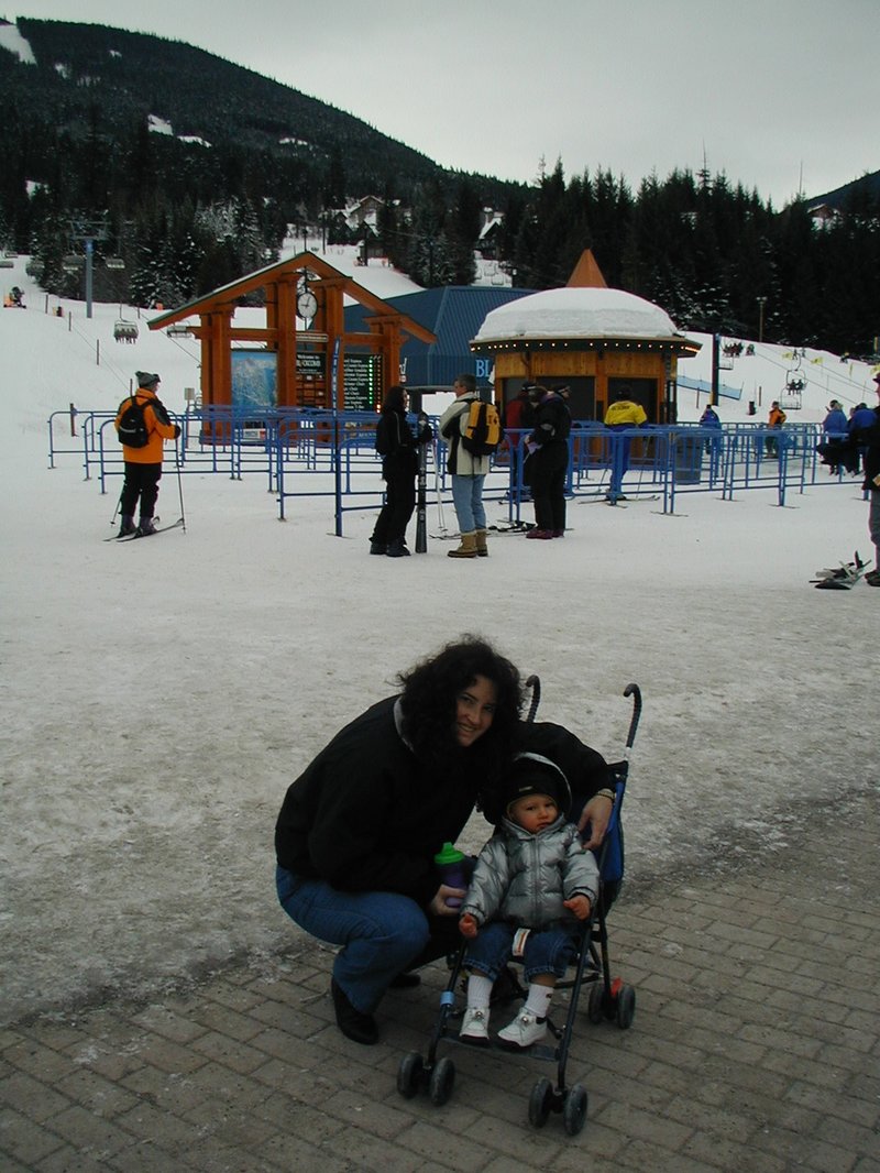 2001-02-14-Whistler-02-Suzi-Chance-at-base-of-Blackcomb.JPG