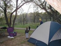 2001-10-26-Camping-McKinney-Falls-07-Chance-Aaron-Vale-Justin-wathing-deer.JPG