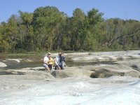 2001-10-26-Camping-McKinney-Falls-14-Chance-Aaron-Travis-Jim-at-falls.JPG