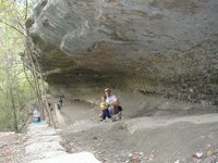 2001-10-26-Camping-McKinney-Falls-20-Chance-Aaron-Travis-Rock-overhang.JPG