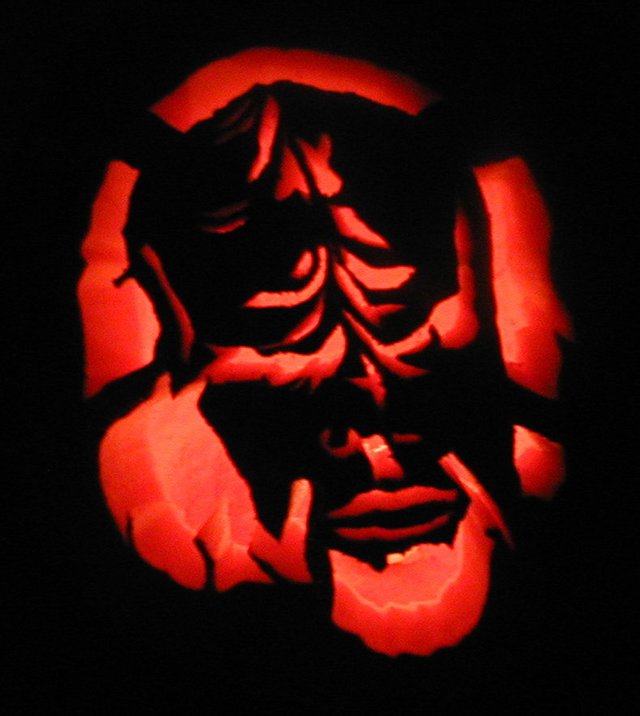 2001-10-28-pumpkin-carving-14-Worf-pumpkin.JPG