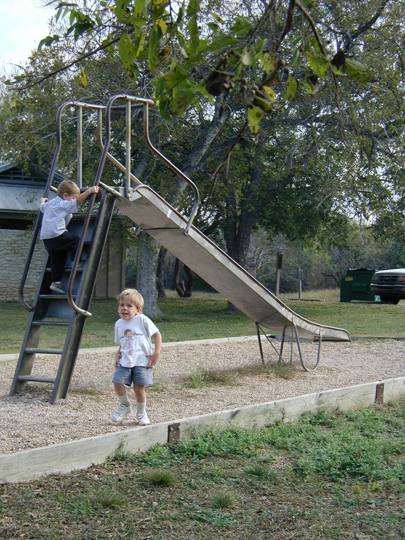 2001/11(November)/Camping-McKinney-Falls/800x600_2001-11-12-Camping-McKinney-Falls-18-Chance-Jack-slide.JPG