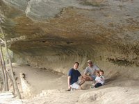 2001-11-12-Camping-McKinney-Falls-13-Chance-Travis-Matt-Jack.JPG