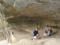 2001-11-12-Camping-McKinney-Falls-14-Chance-Travis-Matt-Jack.JPG