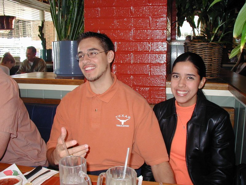 2001-11-30-Aggies-lost-bet-wearing-burnt-orange-2-Mike-Angela.JPG