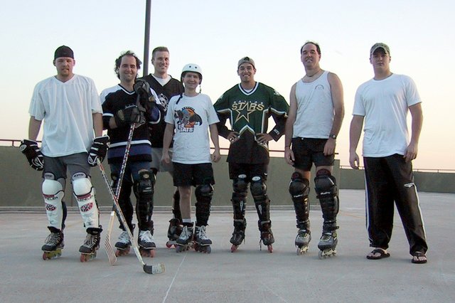 2001-04-24-Hockey-3-BenBriggs-JimWoodgate-Travis-MikeNissenfield-MikeGuerrero-ShaneNestle.jpg