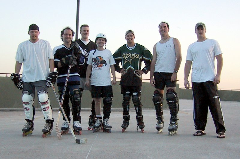 2001-04-24-Hockey-3-BenBriggs-JimWoodgate-Travis-MikeNissenfield-MikeGuerrero-ShaneNestle.jpg