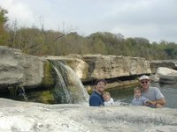 2001-11-12-Camping-McKinney-Falls-10-Chance-Travis-Matt-Jack.JPG