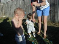 2002-03-30-Easter-20-confetti-eggs-Chance-Dax-Janeen.JPG