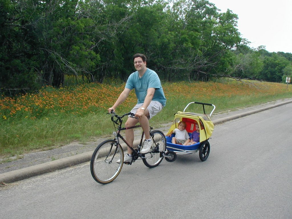 2002/05(May)/Camping/1024x768_2002-05-03-Camping-Mckinney-Falls-6-Chance-Jack-Matt-biking.JPG