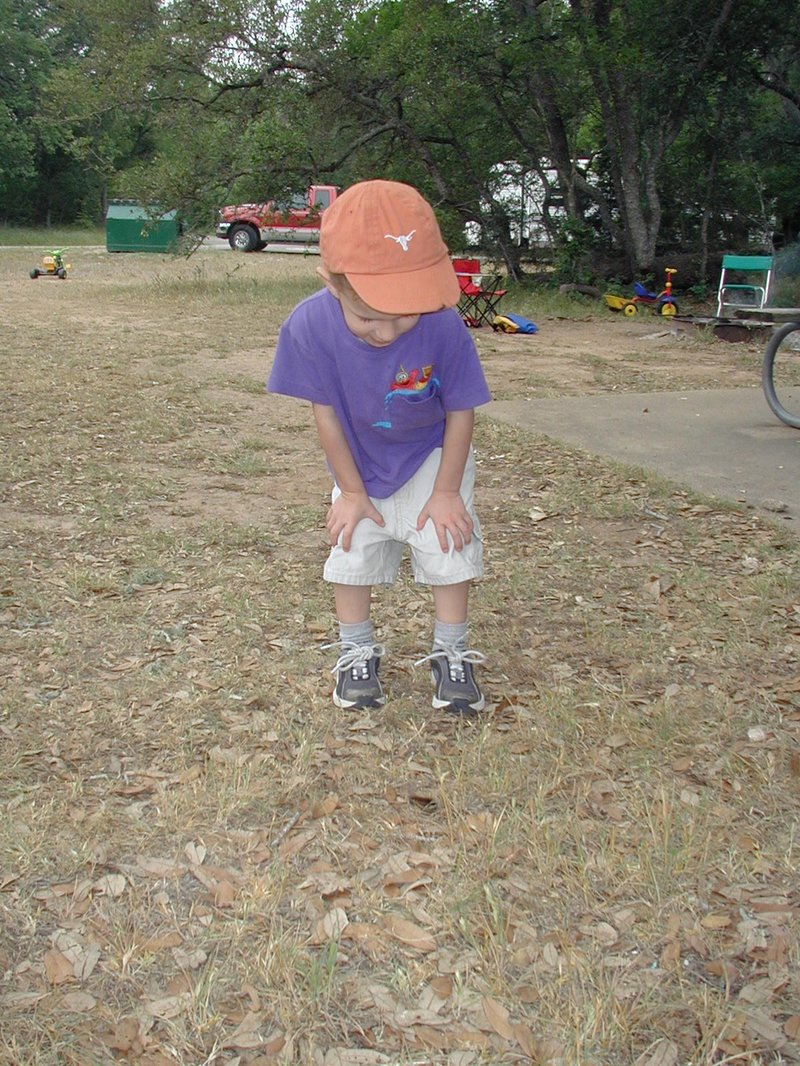 2002/05(May)/Camping/800x600_2002-05-03-Camping-Mckinney-Falls-1-Chance-catepillar.JPG