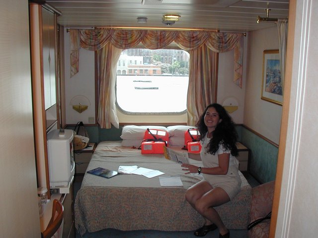 2002/08(August)/10th-Anniversary-Cruise-Rhapsody-of-the-Seas/2002-08-04-Tenth-Anniversary-Cruise-01-Suzi-stateroom-4520.JPG