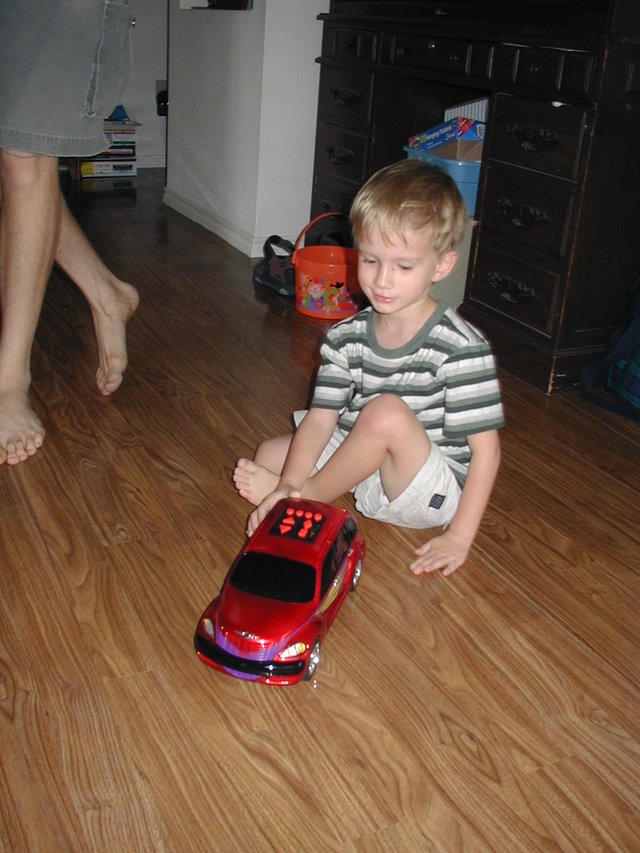 2002-10-05-Chance-3rd-Bday-39-Chance-with-comeback-car.JPG