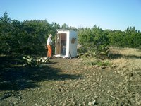 2002-12-12-Texas-Hunting-35-Travis-James-outhouse.JPG