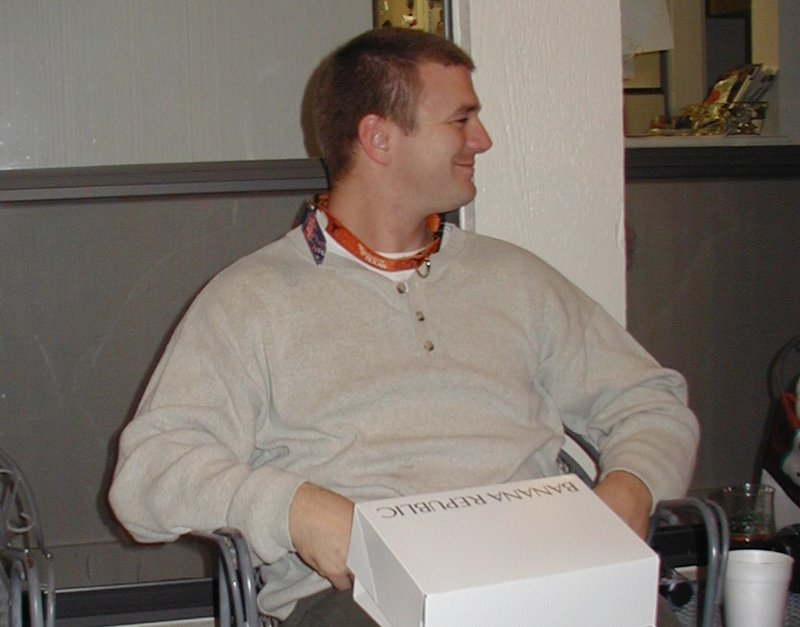 2002-12-24-Xmas-47-Justin-dog-collar.JPG