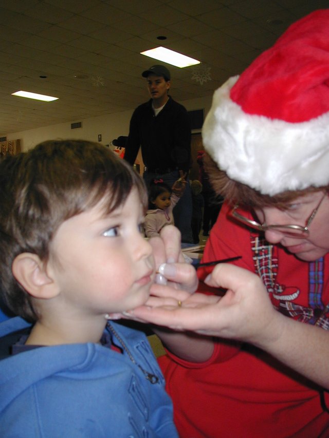 2003-12-06-Church-Santa-breakfast-03-Dax-facepaint.JPG