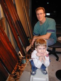 2004-01-12-BunkBed-2-staining-Travis-Chance.JPG