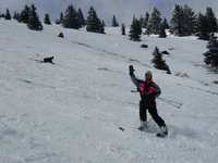 2004-03-13-Ruidoso-11-Ren-throwing-snowball-Marci-crashed.JPG