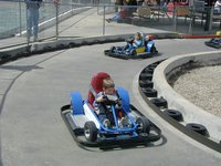2004-03-16-Ruidoso-13-Chance-Brittney-racing-cars.JPG