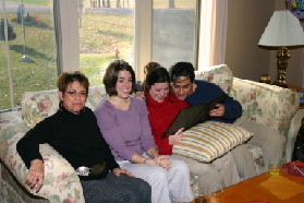 2005-11-05-Melvin-90th-bday-104-Pat-Lindsay-Sarah-Moe.JPG