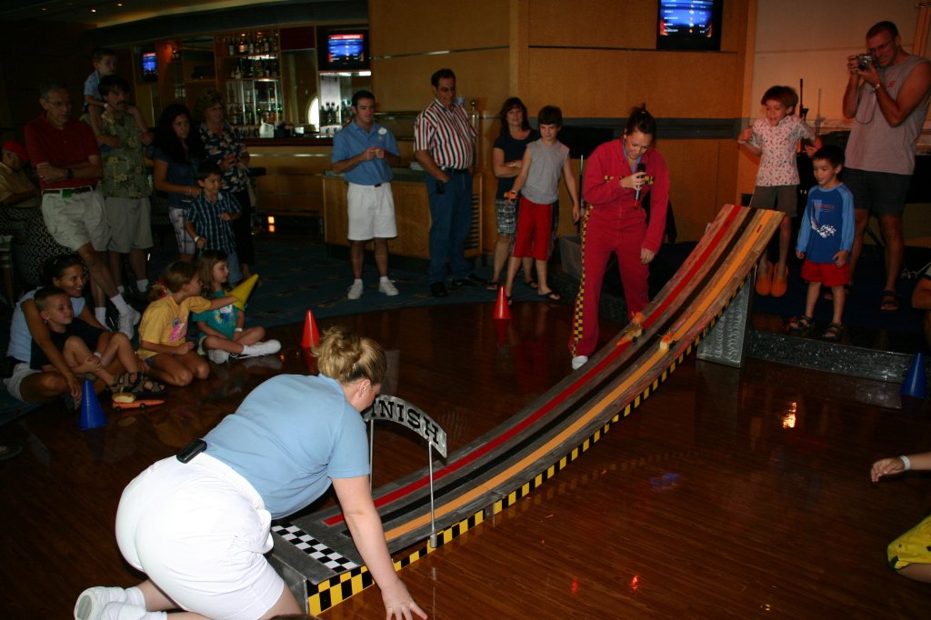 2007/09(September)/2007-Disney-Cruise/Day3/1024x768_2007-09-24-Disney-Magic-Cruise-11-Veggie-derby-race-TEAM-MICKEY.JPG
