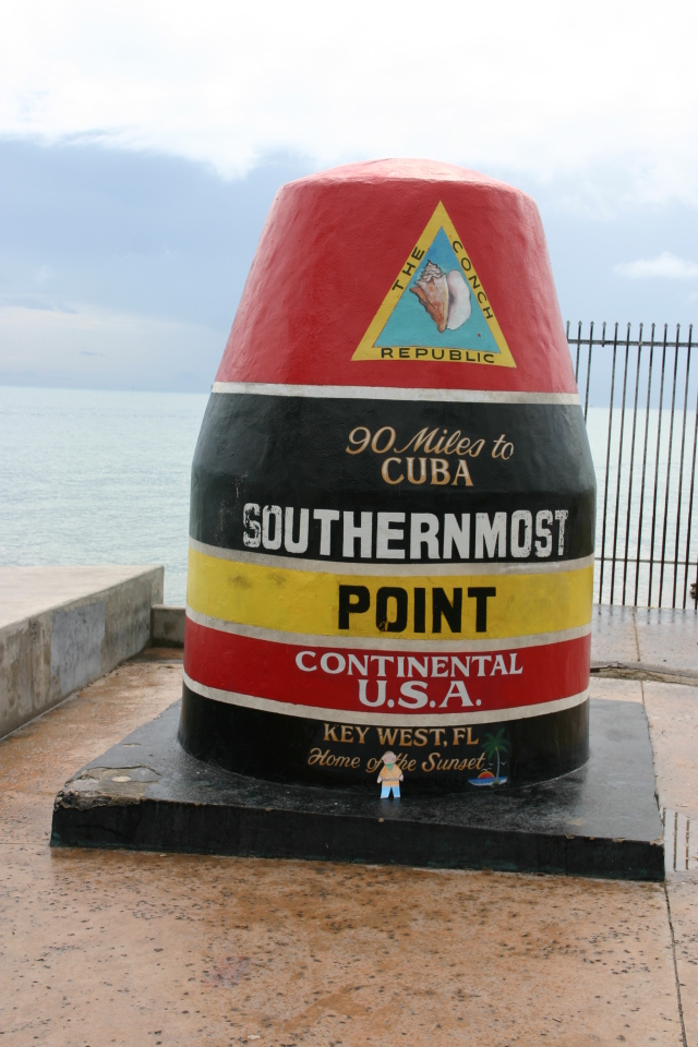 2007-09-23-Disney-Magic-Cruise-14-Key-West-Flat-Stanley-southern-most-point.JPG
