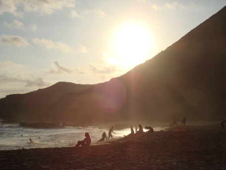 2008-01-08-Hawaii-07-Sandy-Beach-sunset.JPG