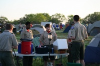 2012/03(March)/Troop214-District-Camporee-OA-tap-out/2012-03-31-Troop214-District-Camporee-Wolf-Mountain-01-Nick-Justin--Zach-Matt.JPG