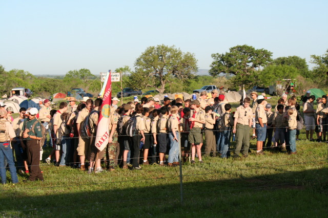 2012-03-31-Troop214-District-Camporee-Wolf-Mountain-09-Opening-Flag-ceremony.JPG