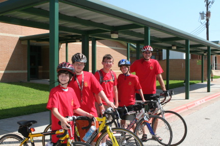 2012-04-01-Troop214-Cycling-Merit-Badge-50-mile-07-Dax-Johnathan-Nathan-Chance-Travis-StartLine.JPG