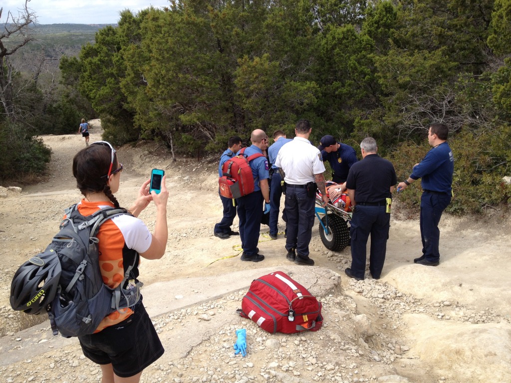 2013/01(January)/Troop214-Barton-Creek-hike/1024x768_2013-01-27-Practice-Hike-Barton-Springs-Trail-assisting-hurt-biker-11.JPG