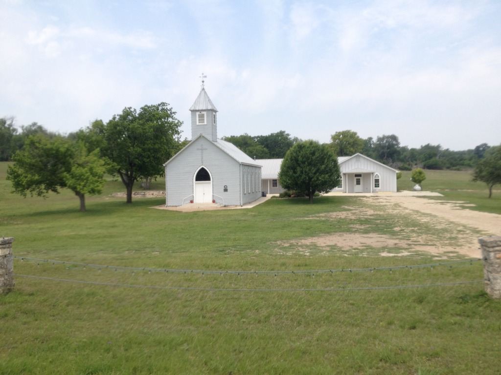 2013-05-18-Austin-to-Fredricksburgh-bike-ride-08-Church-highest-point-of-ride.JPG