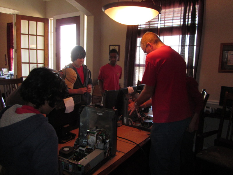 2014-01-26-Computer-Merit-Badge-02-Tyler-Jared-Nathan-Jordan-Travis-Krishanu.JPG