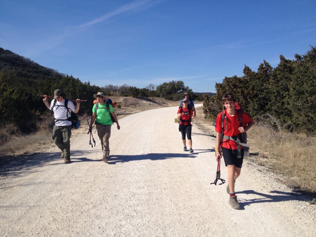 2014/02(February)/Troop214-Hill-Country-State-Natural-Area-Grand-Canyon-practice/640x480_2014-02-15-Hill-Country-State-Natural-Area-02-Carson-Anthony-Grace-Mark-Chance.JPG
