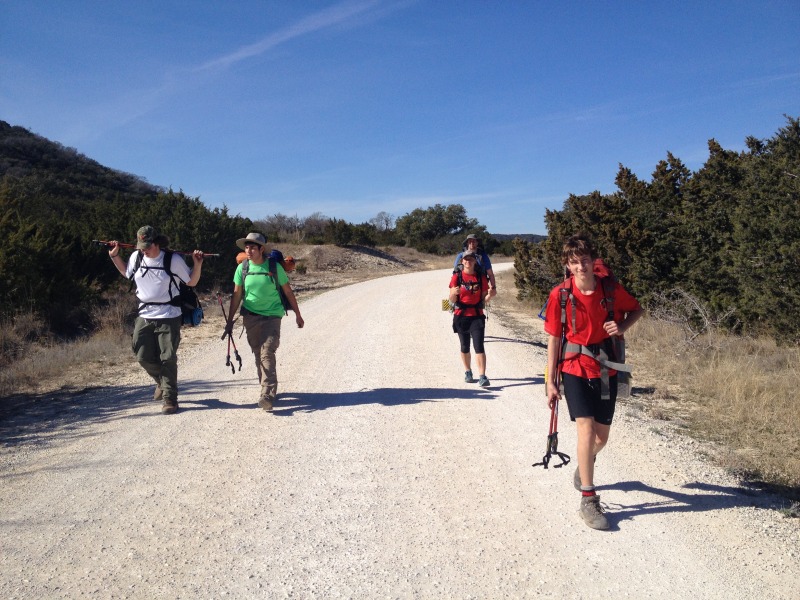 2014/02(February)/Troop214-Hill-Country-State-Natural-Area-Grand-Canyon-practice/800x600_2014-02-15-Hill-Country-State-Natural-Area-02-Carson-Anthony-Grace-Mark-Chance.JPG