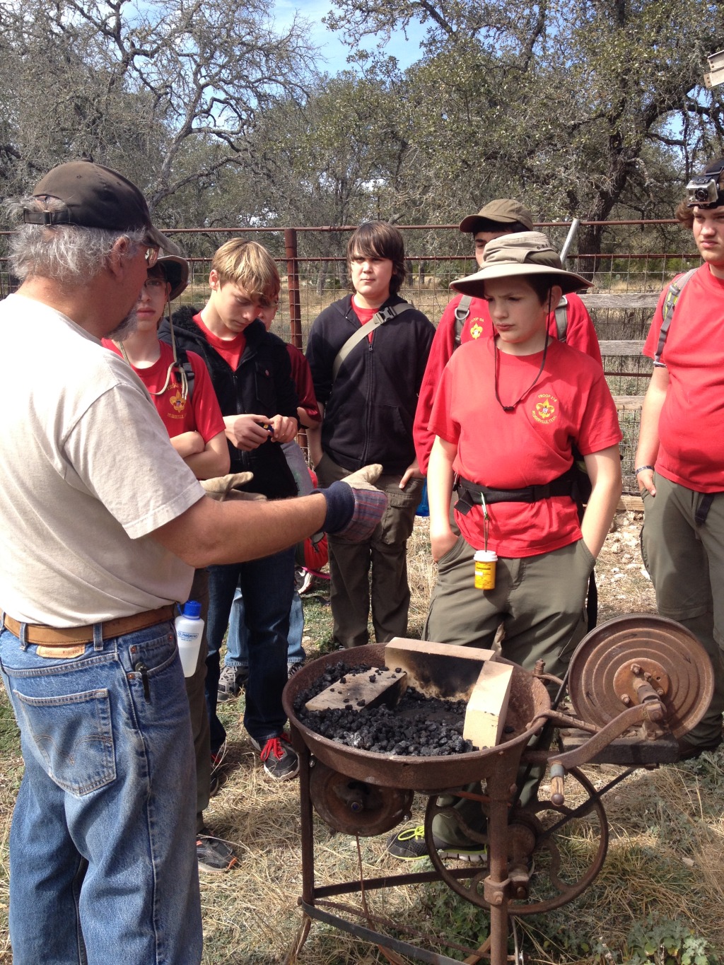 2014/02(February)/Troop214-and-Troop990-Wild-West-Bluestem-Camping/1024x768_2014-02-22-Troop214-990-Bluestem-004-BlackSmith-Tyler-Shawn-Tyler-Anthony-Case-Carson.JPG