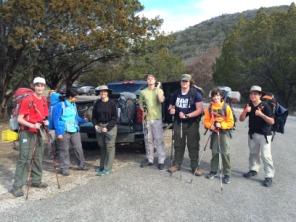 2015-01-17-Philmont-Shakedown1-Lost-Maples-03-Chance-Rhys-Becky-Carson-Dax-Will.JPG