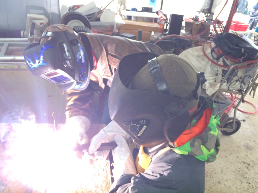 2015/02(February)/Troop214-Bluestem-with-Troop990/1024x768_2015-02-28-Troop214-Troop990-Bluestem-83-welding-Travis-PatrickB.JPG