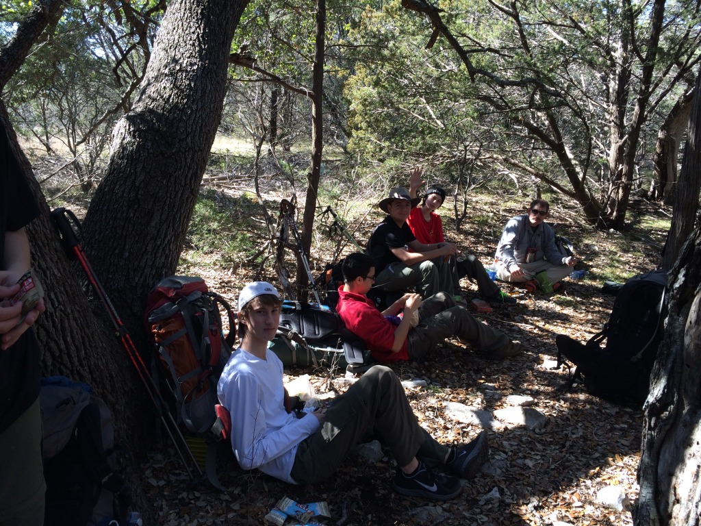 2015/02(February)/Troop214-Colorado-Bend-Philmont-prep/1024x768_2015-02-07-Philmont-Shakedown2-Colorado-Bend-State-Park-04-Chance-Sebastian-Will-Dax-Carl.JPG