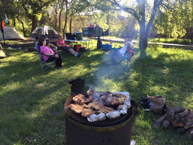 2015/03(March)/Troop214-Lake-Georgetown/640x480_2015-03-28-Troop214-Lake-Georgetown-First-Aid-02-Angel-Drake-Shane-Matt-while-Travis-cooks-steaks.JPG