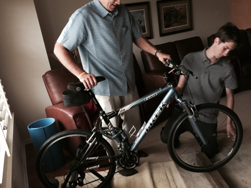 2015-04-05-Easter-004-Chance-Travis-stationary-bike-for-Jims-knee-replacement.JPG
