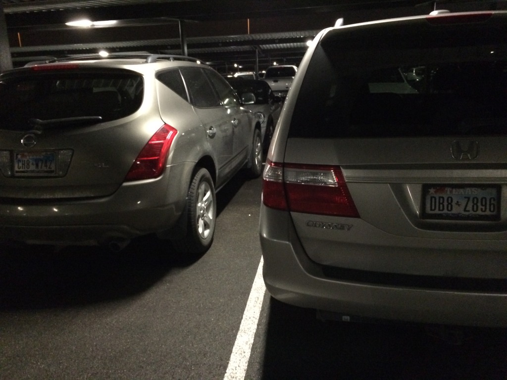 2015-06-18-Randomly-parked-next-to-wife's-car-at-airport-1.JPG