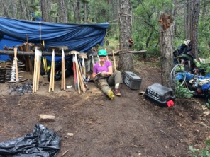 2015-07-09-Philmont-5star-011-Conservation-Project-Becky-cleaning-shovels-with-hurt-knee.jpg