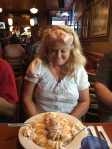 2015-08-10-ERM-Denver-4-Belinda-with-a-giant-dessert.JPG