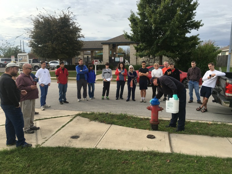 2015-11-14-Dax-Eagle-Project-paint-fire-hydrants-storm-drains-15-ChrisAusten-Scot-Brondel-Stan-Steve-Katie-Dax-Suzi-Susana-Sebastian-Janeen-Jim-Troy-MikeHoneycutt-Josh-MrGlanville.JPG