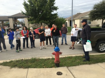 2015-11-14-Dax-Eagle-Project-paint-fire-hydrants-storm-drains-07-Steve-Katie-Dax-Suzi-Susana-Sebastian-Janeen-Jim-Troy-MikeHoneycutt-Josh-MrGlanville.JPG