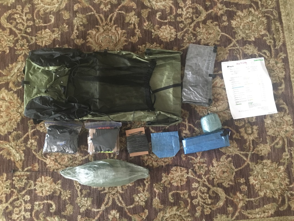 2015-12-10-Zpacks-gear-5-pack-fly-cords-bear-bag-clothes-bag-lobster-mittens-tarpPole-hat-packCover.JPG